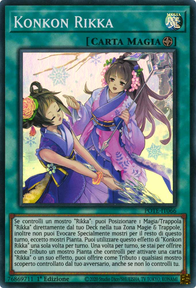 POTE-IT066 Konkon Rikka Super Rara 1a Edizione (IT) -NEAR MINT-