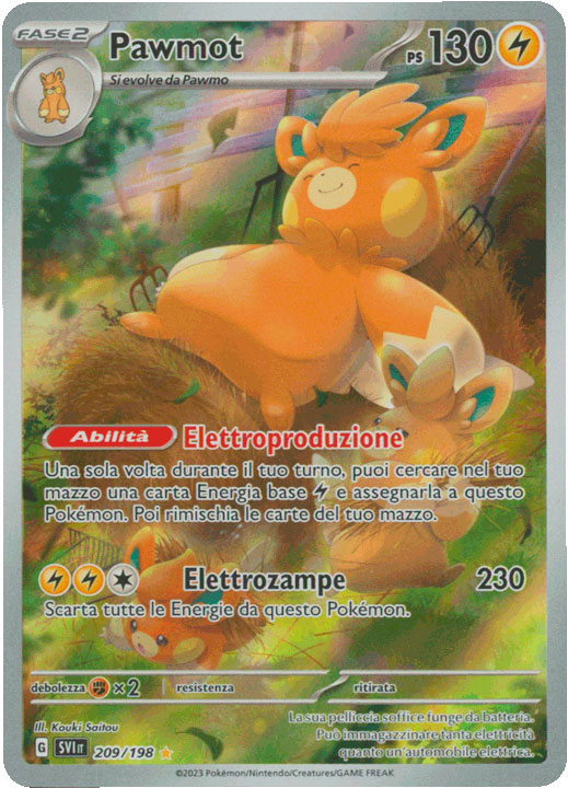209/198 Pawmot Rara Segreta foil (IT) -NEAR MINT-