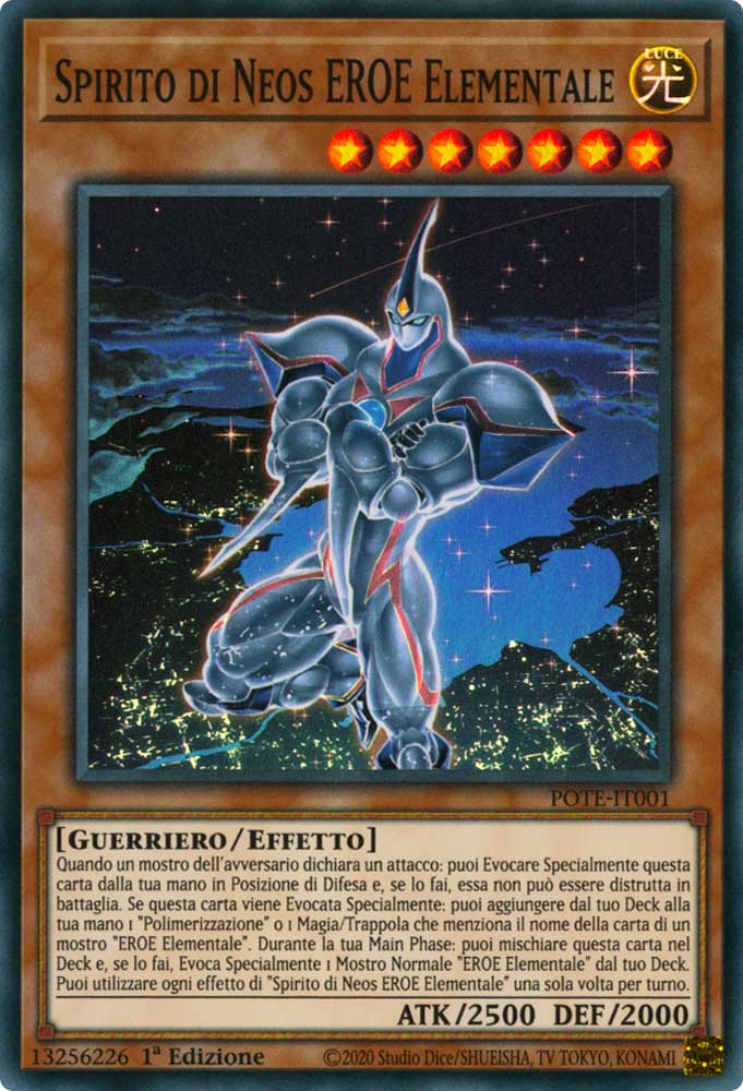 POTE-IT001 Spirito di Neos EROE Elementale Super Rara 1a Edizione (IT) -NEAR MINT-