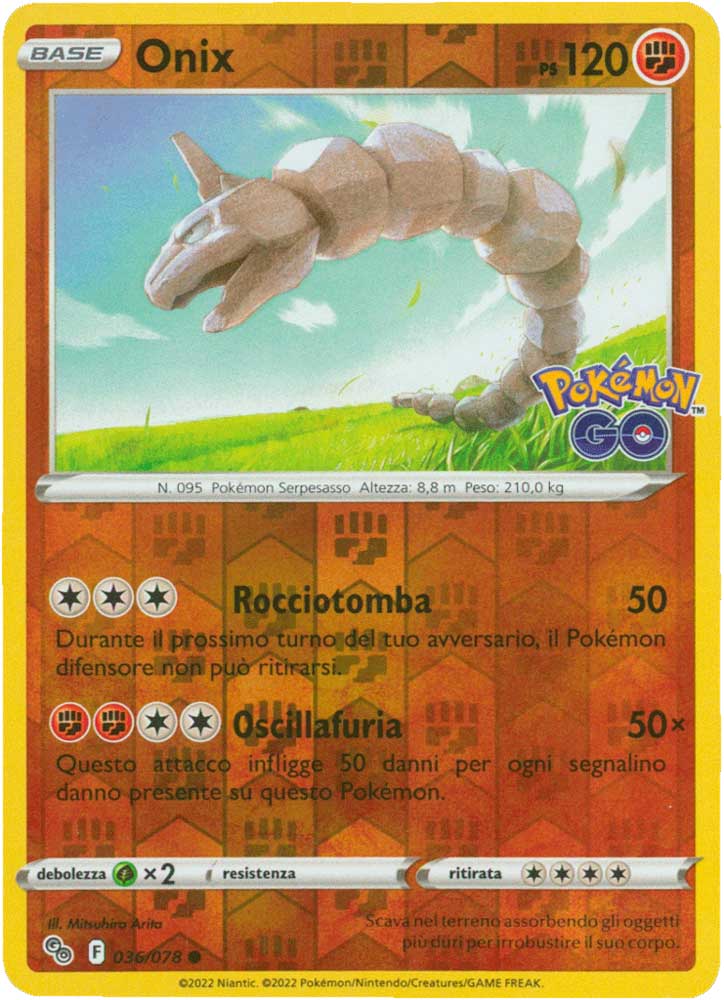 036/078 Onix comune foil reverse (IT) -NEAR MINT-