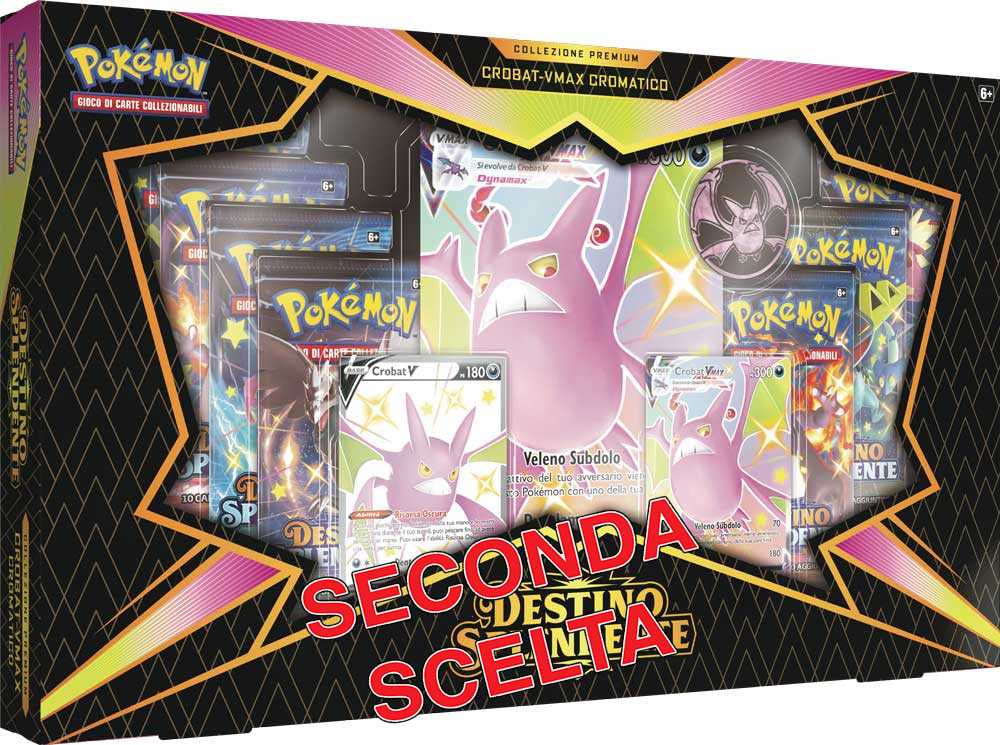 Spada e Scudo 4.5 Destino Splendente Collezione Premium Crobat VMAX Cromatico (IT) -SECONDA SCELTA-