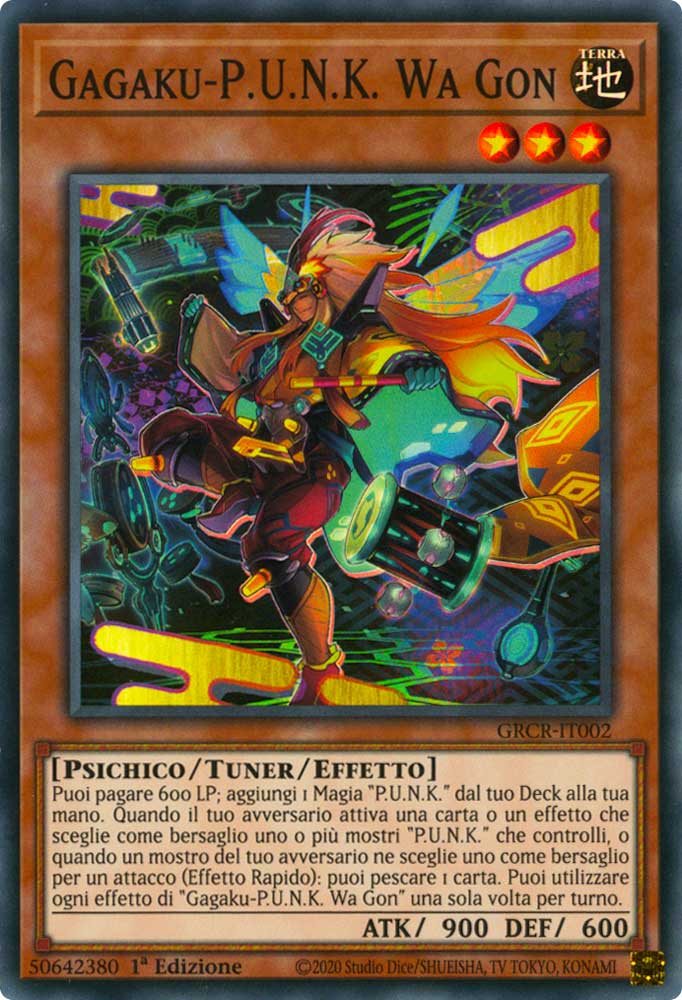 GRCR-IT002 Gagaku-P.U.N.K. Wa Gon super rara 1a Edizione (IT) -NEAR MINT-