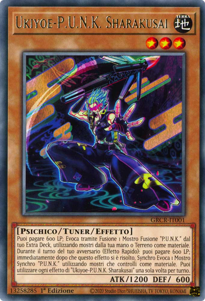 GRCR-IT001 Ukiyoe-P.U.N.K. Sharakusai rara 1a Edizione (IT) -NEAR MINT-