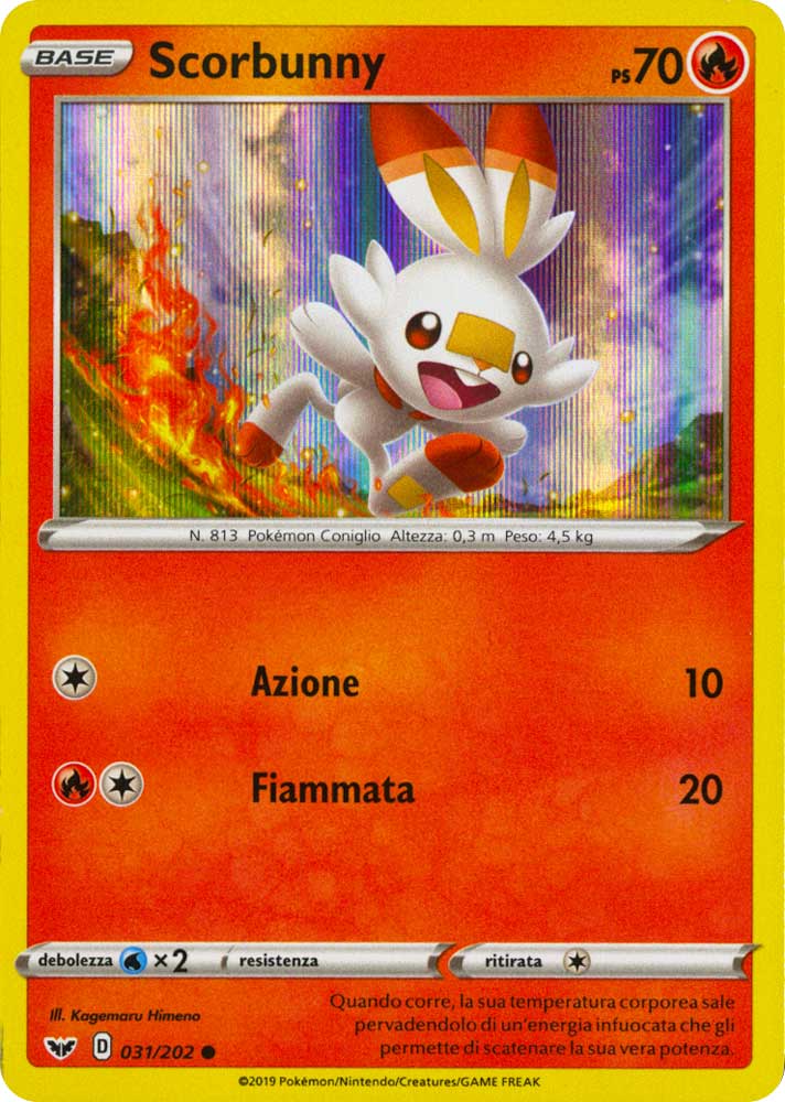 031 Scorbunny Promo Comune foil (IT) -NEAR MINT-