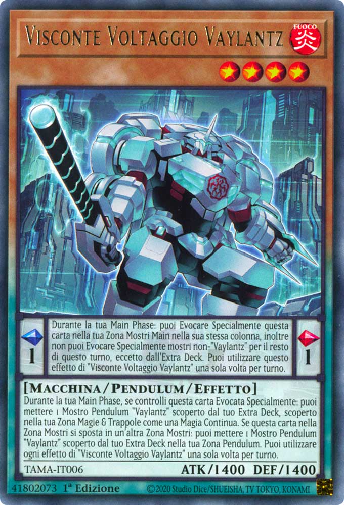 TAMA-IT006 Visconte Voltaggio Vaylantz Rara 1a Edizione (IT) -NEAR MINT-