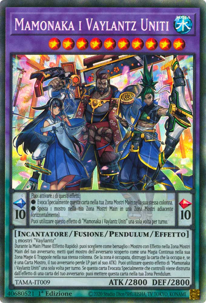 TAMA-IT009 Mamonaka i Vaylantz Uniti Rara Collector 1a Edizione (IT) -NEAR MINT-