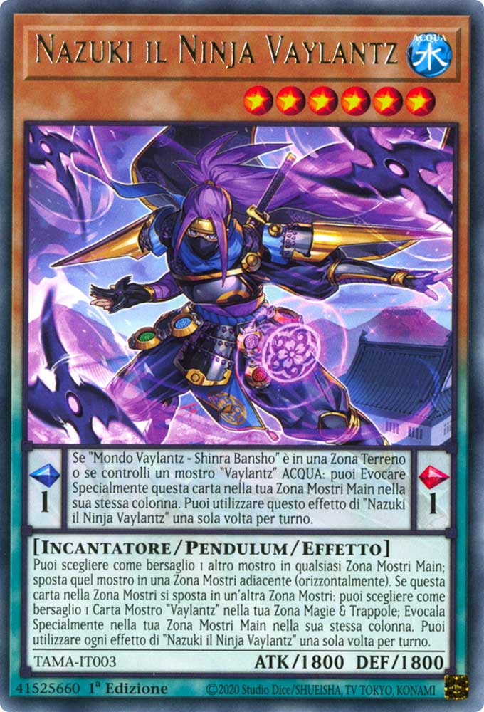 TAMA-IT003 Nazuki il Ninja Vaylantz Rara 1a Edizione (IT) -NEAR MINT-