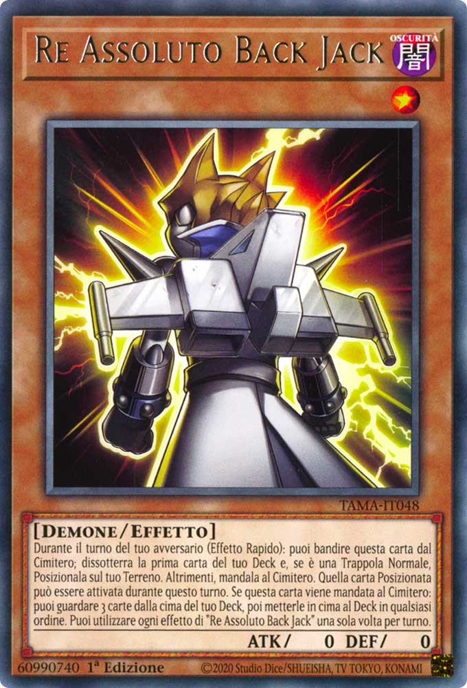 TAMA-IT048 Re Assoluto Back Jack Rara 1a Edizione (IT) -NEAR MINT-