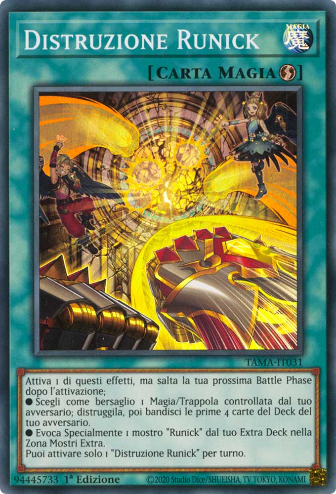 TAMA-IT031 Distruzione Runick Super Rara 1a Edizione (IT) -NEAR MINT-