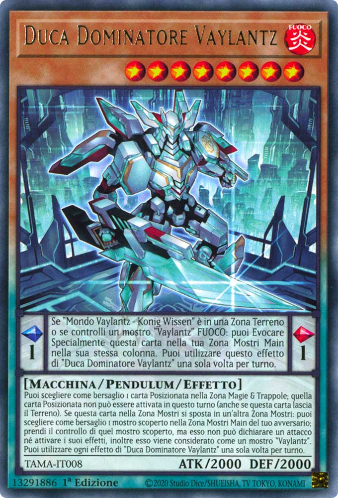 TAMA-IT008 Duca Dominatore Vaylantz Rara 1a Edizione (IT) -NEAR MINT-
