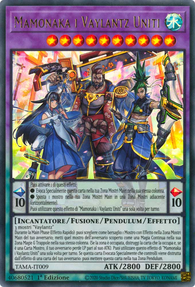 TAMA-IT009 Mamonaka i Vaylantz Uniti Ultra Rara 1a Edizione (IT) -NEAR MINT-