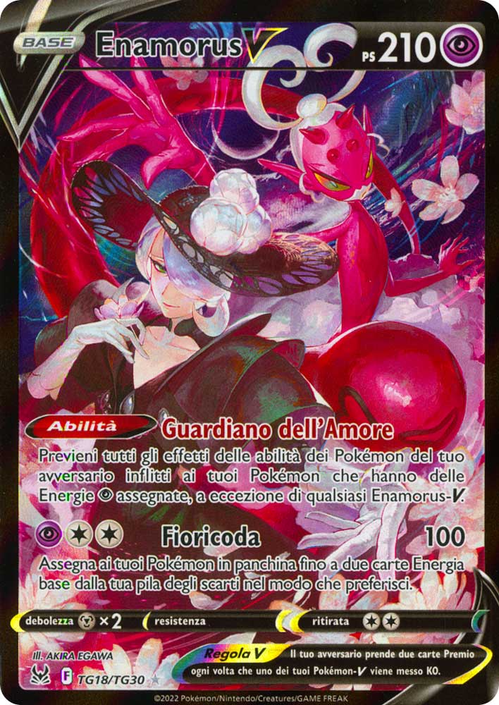TG18 / TG30 Enamorus V Rara Segreta foil (IT) -NEAR MINT-