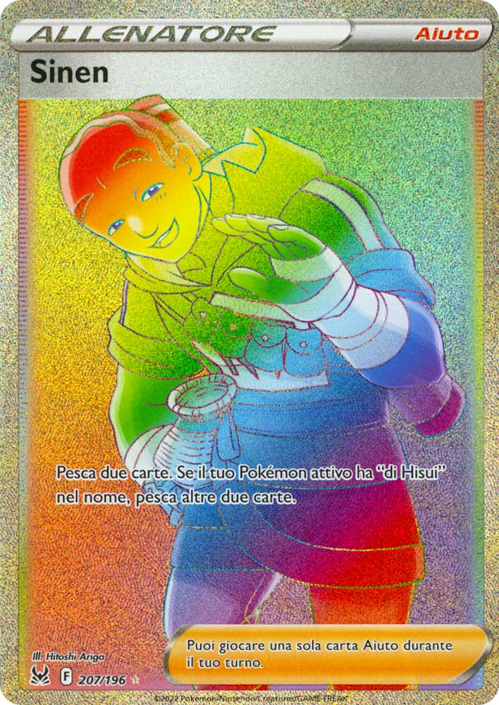 207 / 196 Sinen Rara Segreta Rainbow foil (IT) -NEAR MINT-