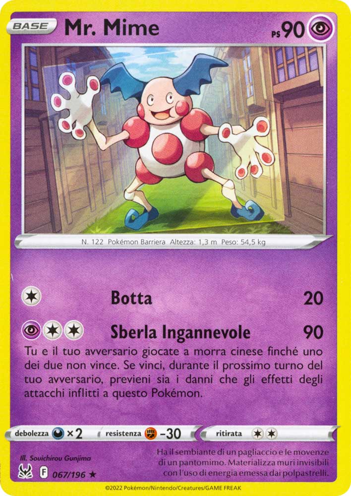 067 / 196 Mr. Mime Rara normale (IT)  -PLAYED-