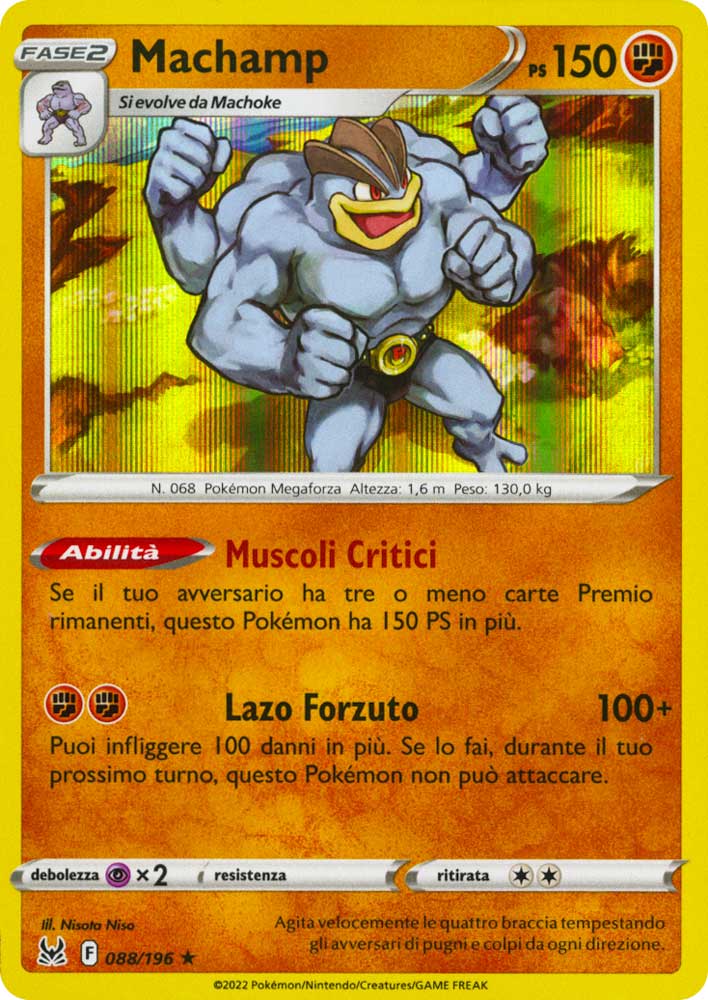 088 / 196 Machamp Rara foil (IT) -NEAR MINT-