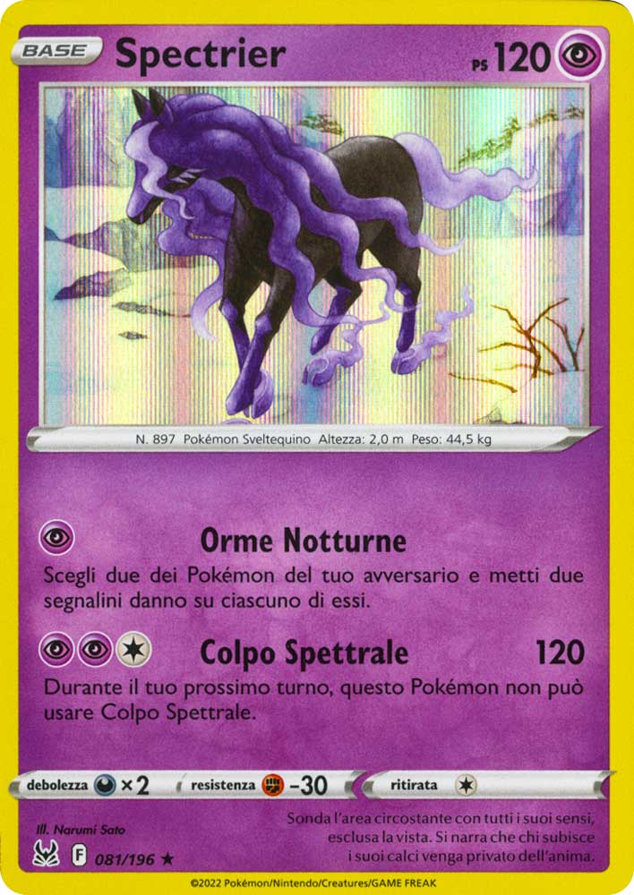 081 / 196 Spectrier Rara foil (IT) -NEAR MINT-