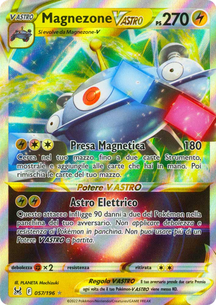057 / 196 Magnezone VASTRO Rara Holo V ASTRO foil (IT) -NEAR MINT-