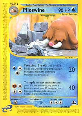 024 / 144 Piloswine rara (EN) -NEAR MINT-