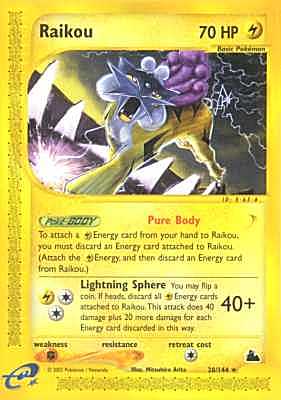 028 / 144 Raikou rara (EN) -NEAR MINT-