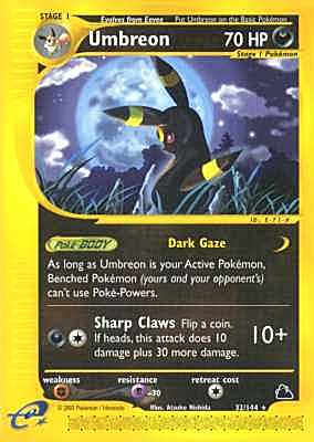 032 / 144 Umbreon rara (EN) -NEAR MINT-