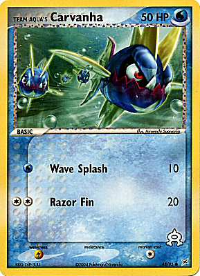 48 / 95 Team Aqua's Carvanha 50 HP comune (EN) -NEAR MINT-