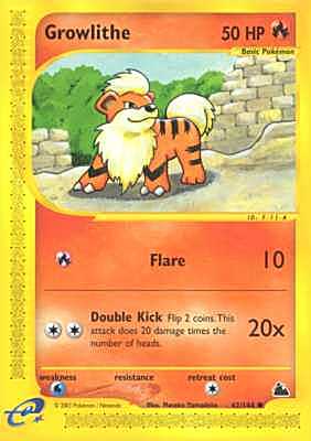 062 / 144 Growlithe comune (EN) -NEAR MINT-