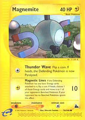 076 / 144 Magnemite comune (EN) -NEAR MINT-
