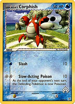 51 / 95 Team Aqua's Corphish 50 HP comune (EN) -NEAR MINT-