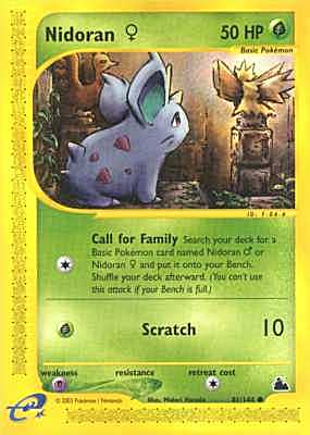 081 / 144 Nidoran F- 04 comune (EN) -NEAR MINT-