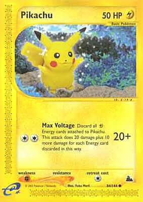 084 / 144 Pikachu comune (EN) -NEAR MINT-