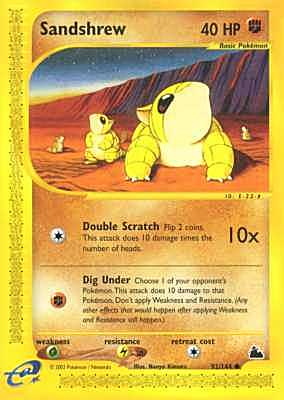 092 / 144 Sandshrew comune (EN) -NEAR MINT-