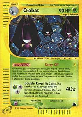 H05 / H32 Crobat rara foil (EN) -NEAR MINT-
