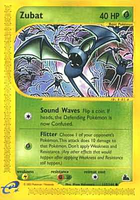 117 / 144 Zubat E- 01 comune (EN) -NEAR MINT-
