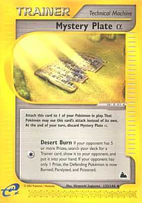 133 / 144 Mystery Plate Alpha non comune (EN) -NEAR MINT-