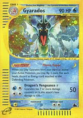 H10 / H32 Gyarados rara foil (EN) -NEAR MINT-
