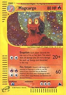 H16 / H32 Magcargo E- 60 rara foil (EN) -NEAR MINT-