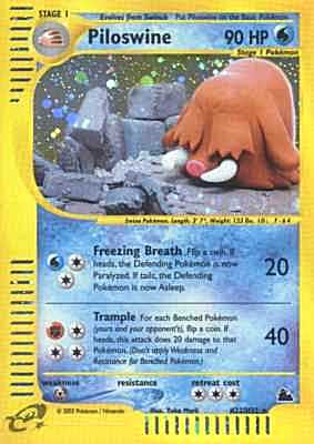 H22 / H32 Piloswine rara foil (EN) -PLAYED-