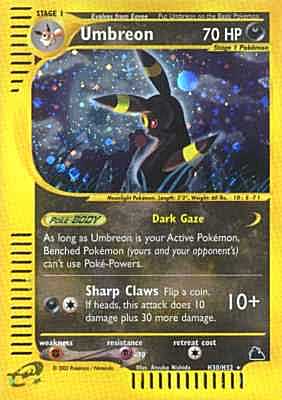 H30 / H32 Umbreon rara foil (EN) -NEAR MINT-