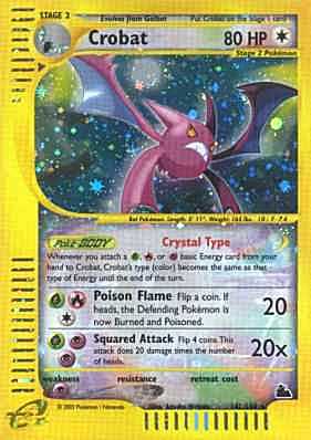 147 / 144 Crobat rara foil (EN) -NEAR MINT-