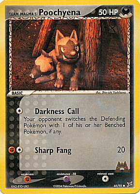 66 / 95 Team Magma's Poochyena 50 HP comune (EN) -NEAR MINT-