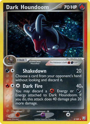 005 / 109 Dark Houndoom rara foil (EN) -NEAR MINT-