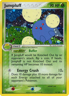 011 / 109 Jumpluff rara foil (EN) -NEAR MINT-