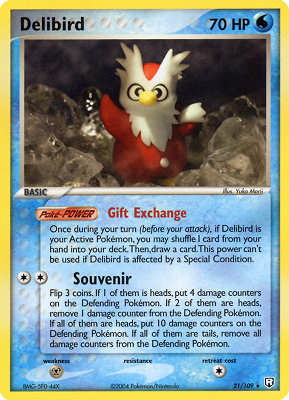 021 / 109 Delibird rara (EN) -NEAR MINT-
