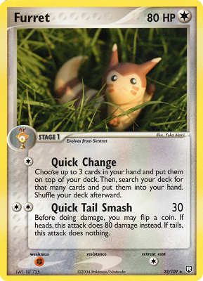 022 / 109 Furret rara (EN) -NEAR MINT-