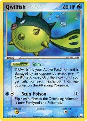 027 / 109 Qwilfish rara (EN) -NEAR MINT-