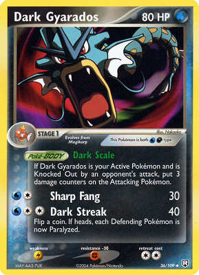 036 / 109 Dark Gyrados non comune (EN) -NEAR MINT-