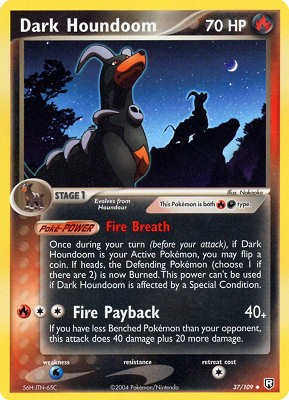 037 / 109 Dark Houndoom non comune (EN) -NEAR MINT-