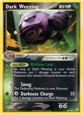042 / 109 Dark Weezing non comune (EN) -NEAR MINT-