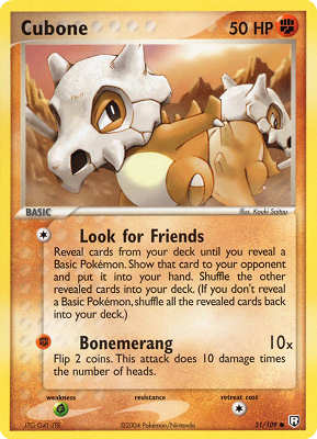 051 / 109 Cubone comune (EN) -NEAR MINT-