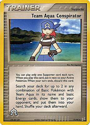 77 / 95 Team Aqua Conspirator non comune (EN) -NEAR MINT-